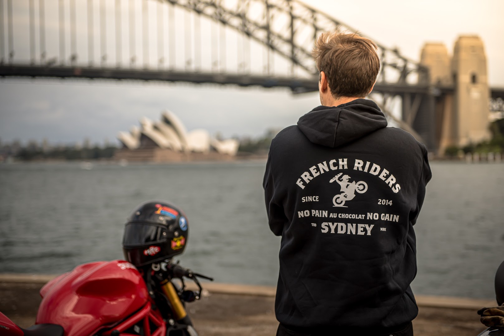 Sydney French Riders - Hoodie - No pain au chocolat NO gain - #sydfr